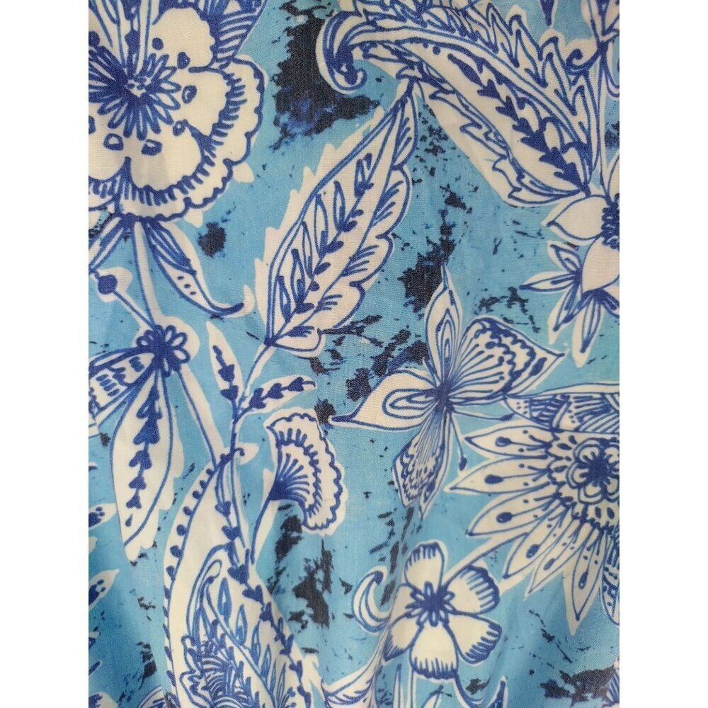 Stellah New York Blue & White Floral Print Sundress With Tie Straps, Size L. NWT - Picture 5 of 8